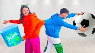 Ali Adriana'la Birbirine Yapışmış Macerası Kids Stuck Together Adventure