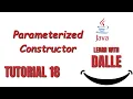 Parameterized Constructor Java Tutorial