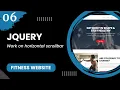 jQuery - Work on horizontal scrollbar