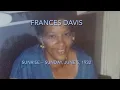 Celebrating the Life of Marion Davis a k a Frances Davis