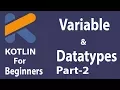 Kotlin Tutorial English Variable and Datatypes Part 2