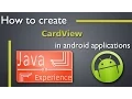 How to create CardView in Android apps