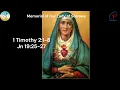 15 September, 2025 | Memorial of Our Lady of  Sorrows | #dailygospelreflection