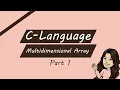 Two Dimensional Array Using C language