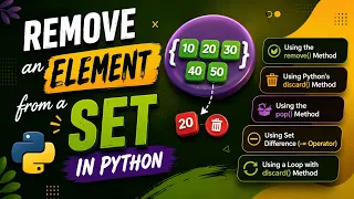 Remove an Element from a Set in Python 5 Easy Methods Explained