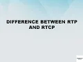 Difference between RealTime Transport Protocol and Realtime Transport Control Protocol RTP vs RTCP