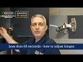 In less than 60 Seconds how to adjust cabinet hinges on kitchen doors