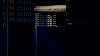 Making pattern in qbasic