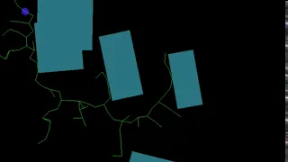 Rapidly-exploring random trees algorithm demo