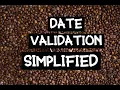 Date Validation Simplified Java