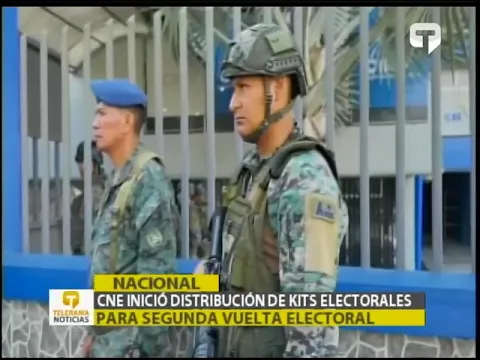 CNE inició distribución de kits electorales para segunda vuelta electoral