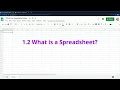 1 2 What is a Spreadsheet