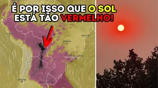 O pior ar do mundo está no Brasil e isso está afetando a cor do Sol! As consequências das queimadas!