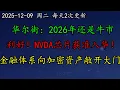 美股 华尔街：2026年还是牛市，看好这俩领域。利好！NVDA芯片获准入华！金融体系向加密资产敞开大门。LULU、INTC、TSLA、AVGO、COIN、NBIS、DELL、TSM、AMD