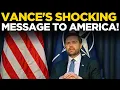 JD Vance Address LIVE OIL IS THE PRIORITY VP Vance Issues Warning to Iran on Hormuz Blockade