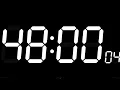 48 Minute Timer for Work Study Productivity Full Screen Countdown