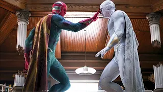 Vision vs White Vision "Ship of Theseus" & Memory Recovery | WandaVision Clip HD