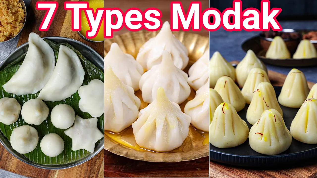 7 Types of Modak Recipes for Ganesh Chaturthi Festival   Sweets & Desserts for Ganapathi Chauthi