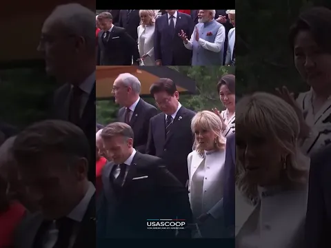 Brigitte Macron Stumbles, Trump Helps at G7 Photo 📸 | USA Scoop