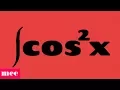 Integration of cos square x