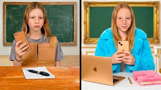 Nastya and Rich vs Poor school