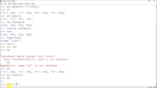 Tutorial 8 Dictionary in python Copy