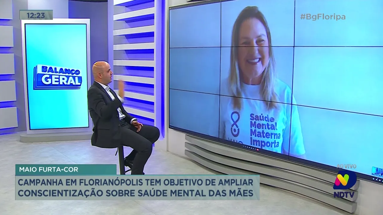 Campanha em Florianópolis tem objetivo de ampliar conscientização sobre saúde mental das mães