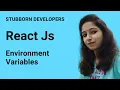 environment variables in react js in Hindi