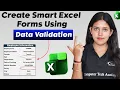 Excel Data Validation Form How to Use Data Validation Form in MS Excel Computer Tech Academy