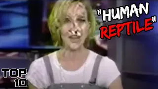 Top 10 REAL Shapeshifters Who Were Caught On Live TV