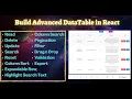 Build Advanced Data Table in React using Ant Design