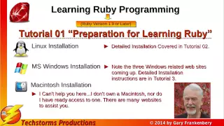 Ruby Programming Tutorial - Lesson 01