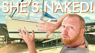 STRIPPING OUR BOAT, ready for coppercoat [Ep37 RED SEAS]