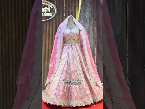 Beautiful Heavy Designer Bridal Lehenga Choli😍#shorts #ashortaday #lehenga #lahengacholi #bride