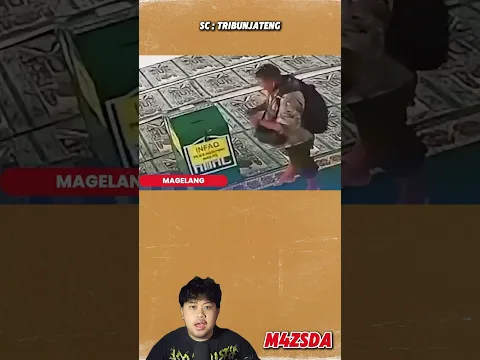 Viral! Pencuri Kotak Amal Di Kaliangkrik Kabupaten Magelang! #m4zsda #shortvideos #shorts #reaction