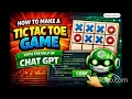 MAKE A STYLISH TIC TAC TOE GAME WITH CHAT GPT CODING HACKS WITH MAMU