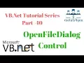 VB Net Tutorial Series Part-40 OpenFileDialog Control