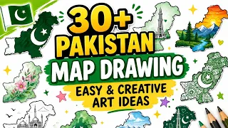 30 Pakistan Map Drawing Ideas Easy Creative Art for Beginners