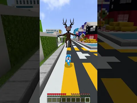 ماين كرافت الغزال يركض على باغز باني #ماين_كرافت #minecraft