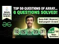 Array Interview Questions in Java Even-Odd Sorted Check 2nd Largest Explained Beginners