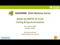 RAVENNA Webinar AES67 SMPTE ST 2110 Timing and Synchronization