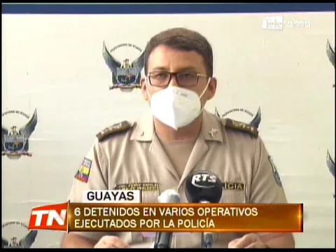 6 detenidos en varios operativos ejecutados por la policía