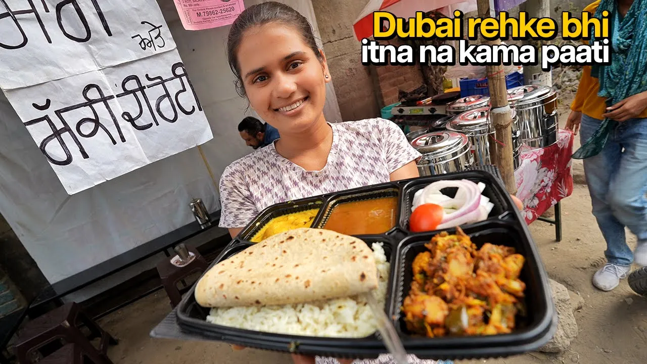 Punjabi Masterchef from Dubai sells Street Food in India 