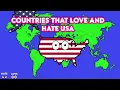 All Countries that love and hate USA 🇺🇲
