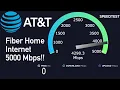 5 Gbps 5000 Mbps Fiber Internet in the Home Office Multigig AT T Installation