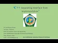 C Separating Interface from Implementation