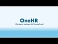How to access OneHR Portal