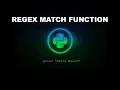 Regular Expressions Match Function - Python Programming