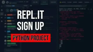 Repl it sign in and create python project