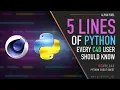 5 Lines of Code Every C4D Artist Should Know